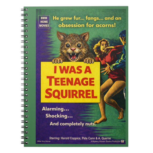 Carnet J'étais un écureuil adolescent Parodie (Devant)