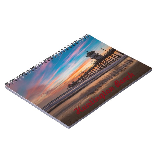 Carnet Jetée de Huntington Beach au coucher du soleil (Côté gauche)