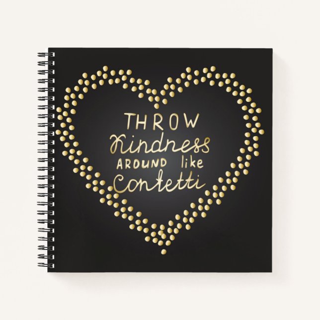 Carnet Jeter De La Génialité Autour De Confetti (Devant)