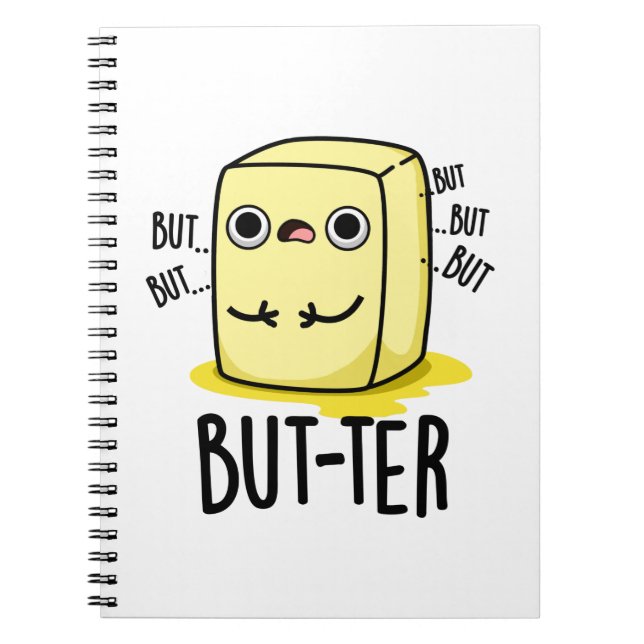 Carnet Jeu de mots amusant sur le beurre  (Devant)