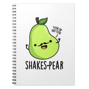 Carnet Jeu de mots sur la poire drôle de Shakes-pear