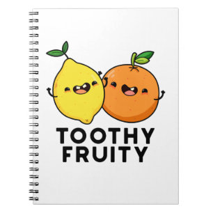 Carnet Jeu de mots sur les fruits amusant et édenté 