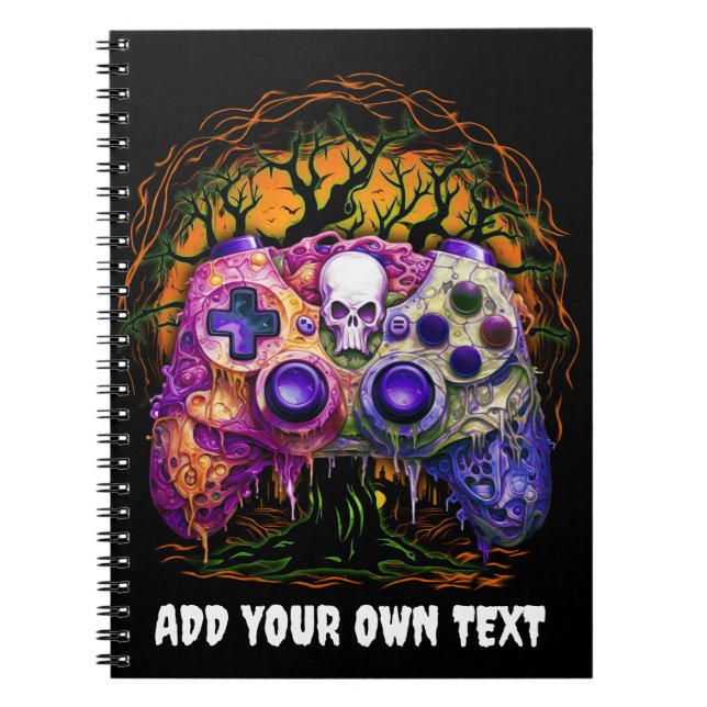 Carnet Jeu d'Halloween, Contrôleur Éffrayant, Costume de  (Devant)