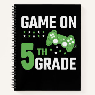 Carnet Jeu sur 5e année jeu vidéo Retour à l'école Gamer