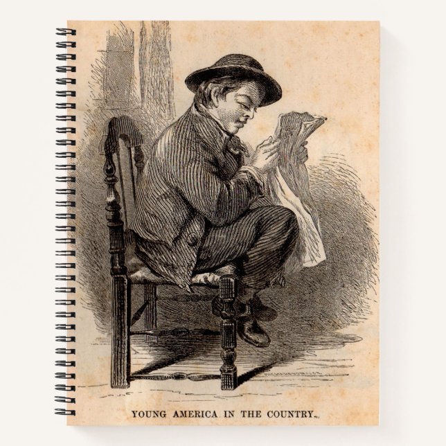 Carnet Jeune Amérique à la campagne, impression victorien (Devant)