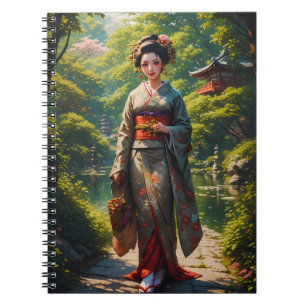 Carnet Jeune fille du jardin vert