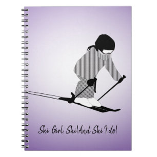 Carnet Jeune fille skieuse