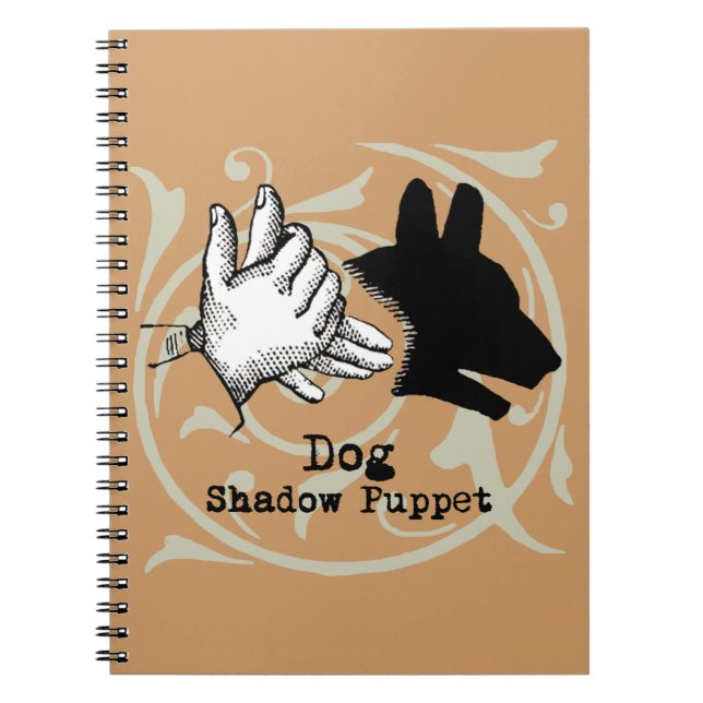 Carnet Jeux d'ombres de marionnette de main de chien Vint (Devant)