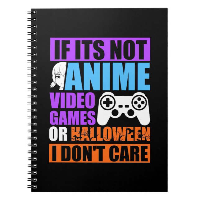 Carnet Jeux vidéo d'Halloween (Devant)