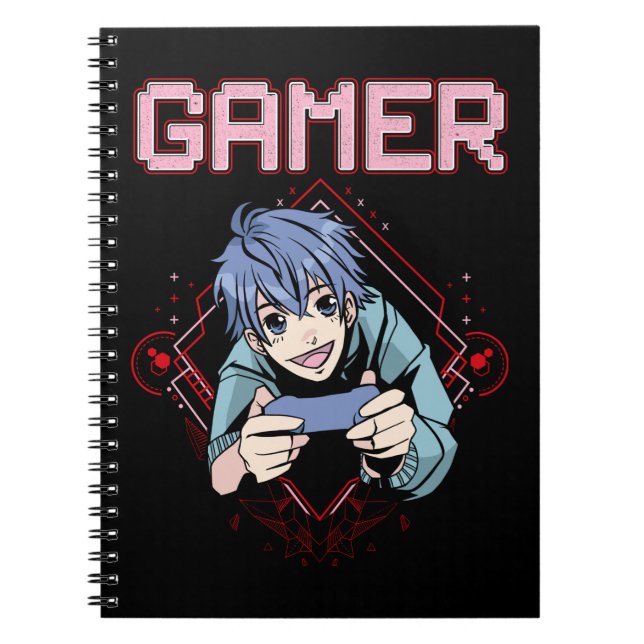Carnet Jeux Vidéo Enfant Anime Cool Console Jeu (Devant)