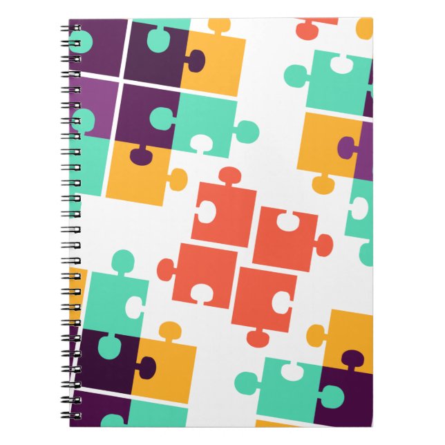 Carnet Jigsaw Puzzle Autism Pattern Poison Cute Summer (Devant)