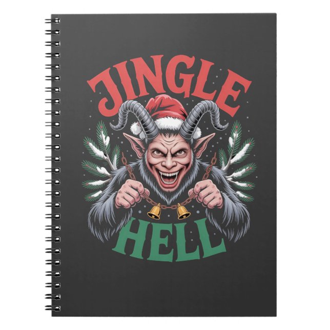 Carnet Jingle Hell Noël Krampus Evil Xmas  (Devant)