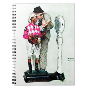 Carnet Jockey Weighin by Norman Rockwell