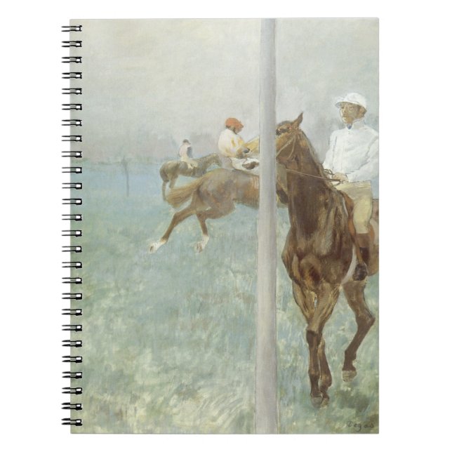 Carnet Jockeys Before the Race par Edgar Degas (Devant)