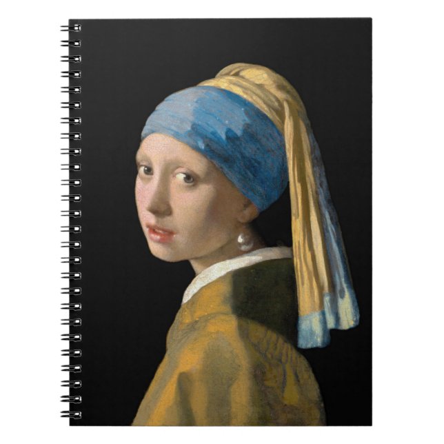 Carnet Johannes Vermeer - Fille avec une oreille perle (Devant)
