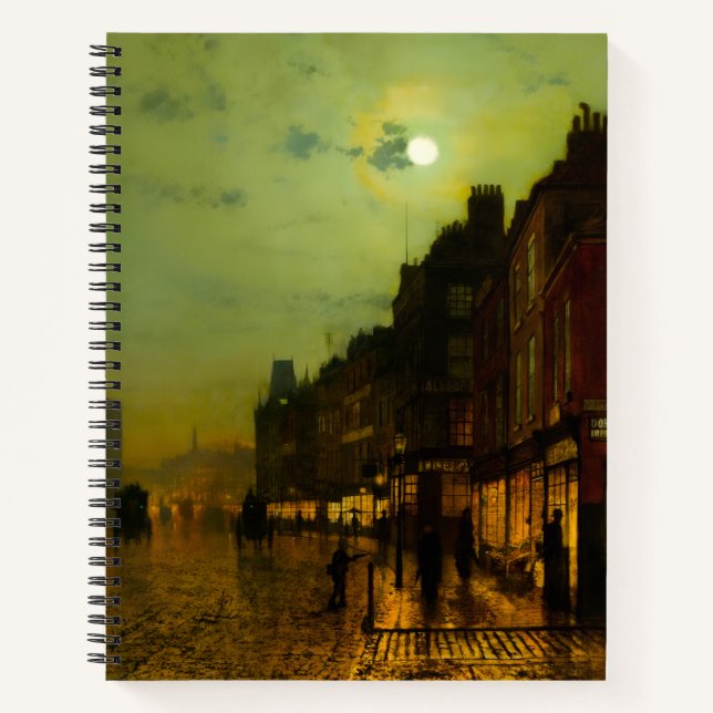 Carnet John Atkinson Grimshaw Quais de Glasgow (Devant)