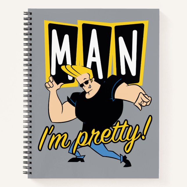 Carnet Johnny Bravo - Man I'm Pretty (Devant)