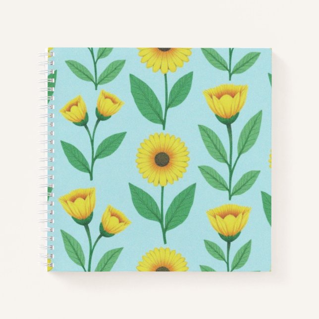 Carnet Joie Fantaisiste en Fleur  (Devant)