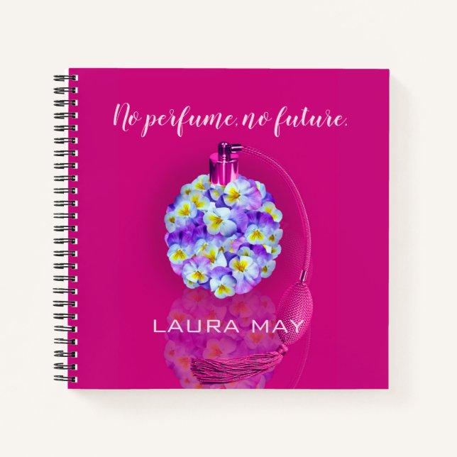 Carnet Joli atomiseur Pansy (Devant)