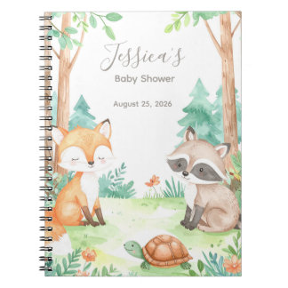 Carnet Joli Baby shower Woodland thème cadeau