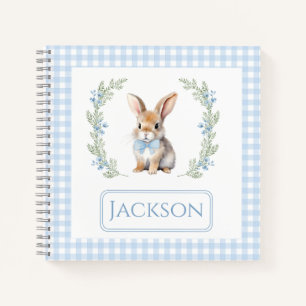 Carnet Joli bleu lapin anniversaire bébé garçon cadeau ca