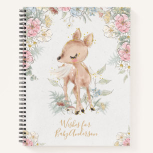 Carnet Joli bois fleuri Wives for Baby Guestbook