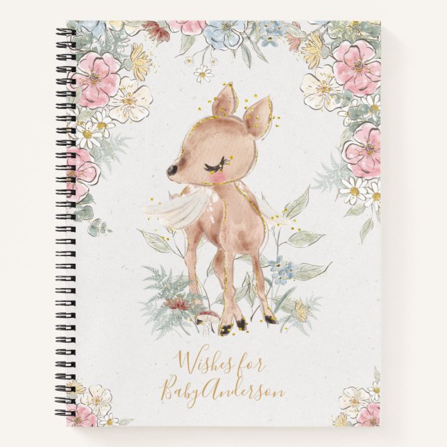 Carnet Joli bois fleuri Wives for Baby Guestbook (Devant)