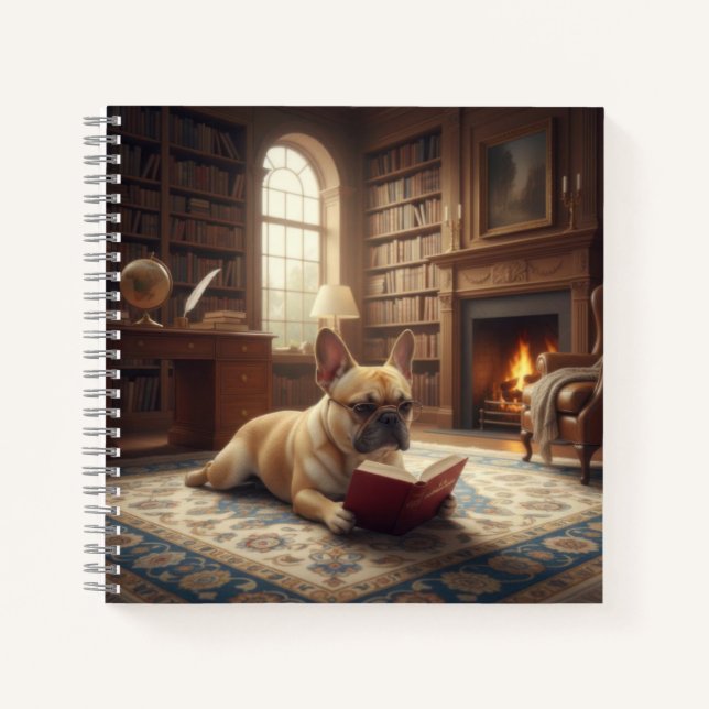 Carnet Joli Bouledogue Français (Devant)