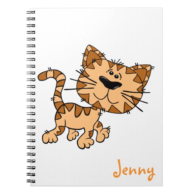 Carnet Joli chat Kitty Cartoon (Devant)