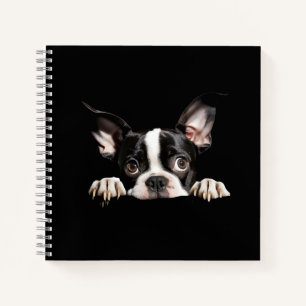 Carnet Joli chiot Boston Terrier attentionné