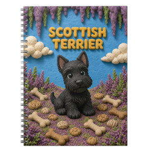 Carnet Joli chiot Terrier Écossais, bébé chien