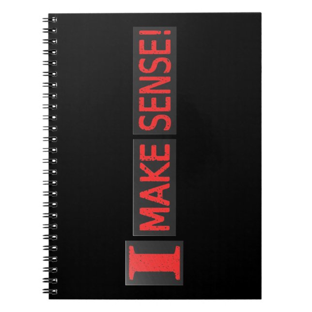 Carnet Joli Design Artistique À propos de "Make Sense" Ac (Devant)