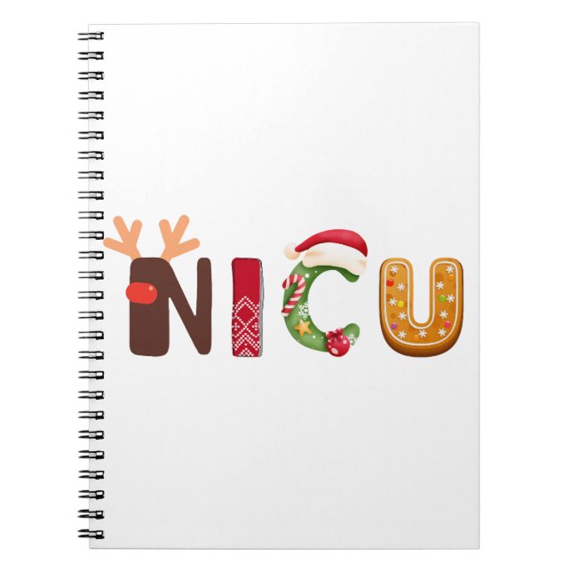 Carnet Joli design de Noël NICU (Devant)