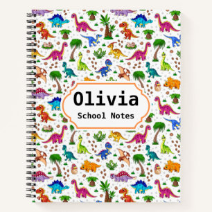 Carnet Joli Dinosaure Rentree Scolaire