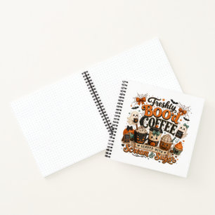 Carnet Joli Fantôme Ensorcelant Amateur de Café Halloween