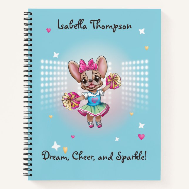Carnet Joli Français coloré Pawsitive School Spirit (Devant)