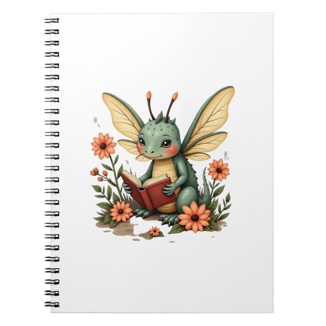 Carnet Joli Graphisme Esthétique Floral Dragonfly Cottage (Devant)