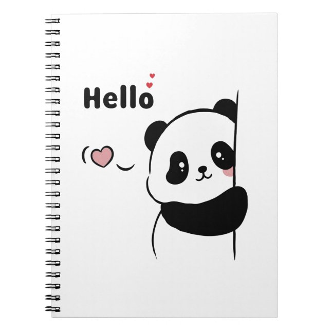 Carnet Joli Hello Panda (Devant)