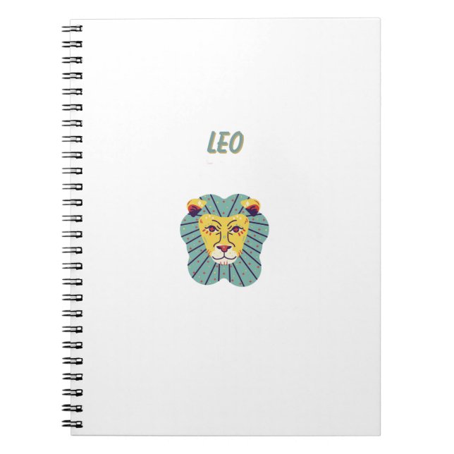 Carnet Joli Leo, zodiaque, impression signe du zodiaque (Devant)