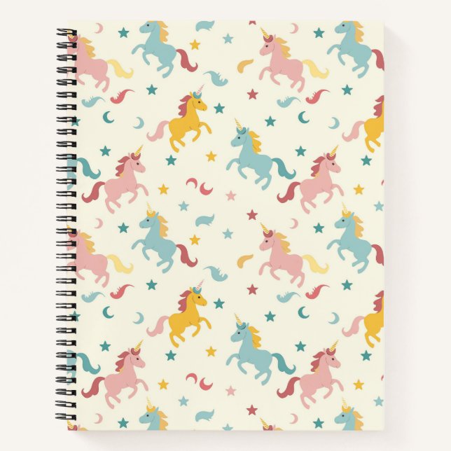 Carnet Joli licorne  (Devant)