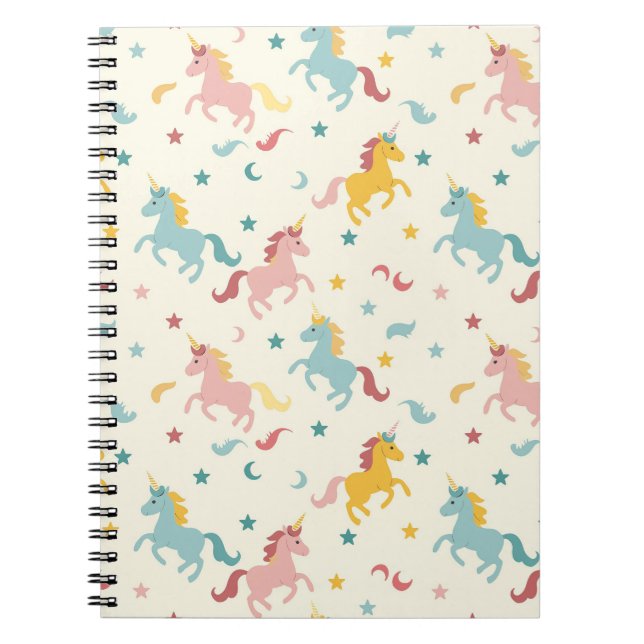 Carnet Joli licorne  (Devant)
