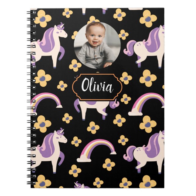 Carnet Joli Licorne  Rentree Scolaire (Devant)