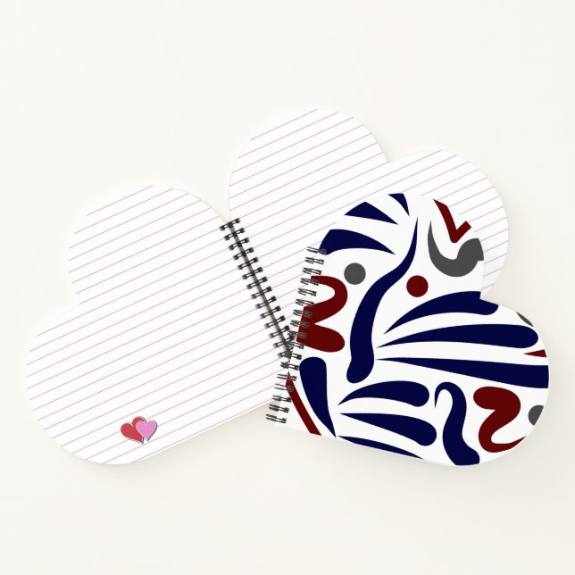 Carnet Joli motif abstrait (Intérieur)