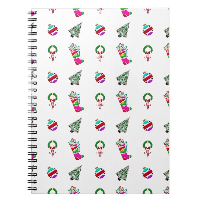 Carnet Joli motif de Noël (Devant)