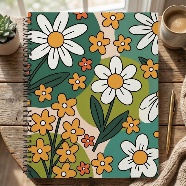 Carnet Joli motif floral mignon pour la rentrée des enfan (Créateur téléchargé)