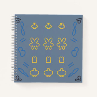 Carnet Joli motif minimaliste pastel Kawaii
