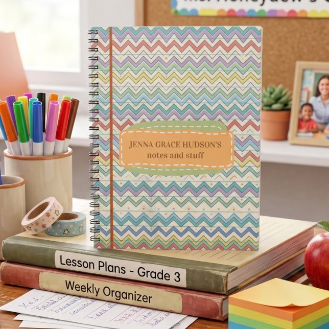 Carnet Joli motif rétro pour la rentrée des classes  (Créateur téléchargé)