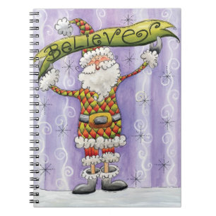 Carnet Joli Noël en dessin animé, je crois au Père Noël