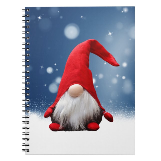 Carnet Joli Noël Père Noël Neige Étoiles (Devant)