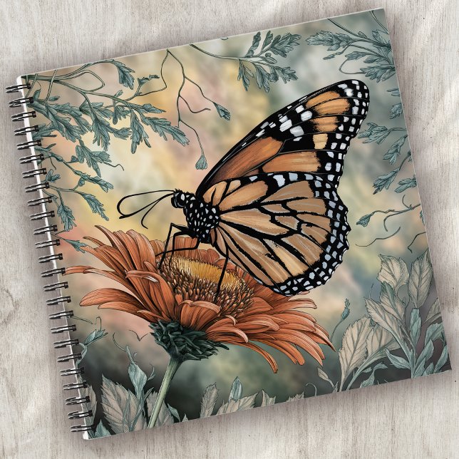 Carnet Joli papillon floral (Créateur téléchargé)